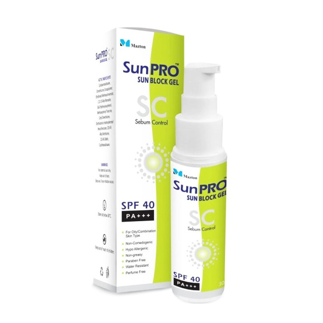 SunPro Sebum Control Sunblock Gel SPF 40 - 30g