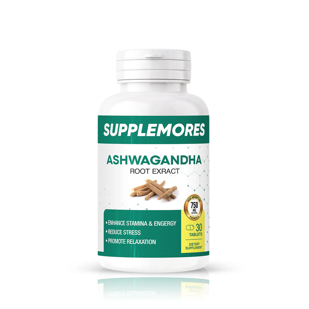 Supplemores Ashwagandha Root Extract 750 mg, 30 Ct