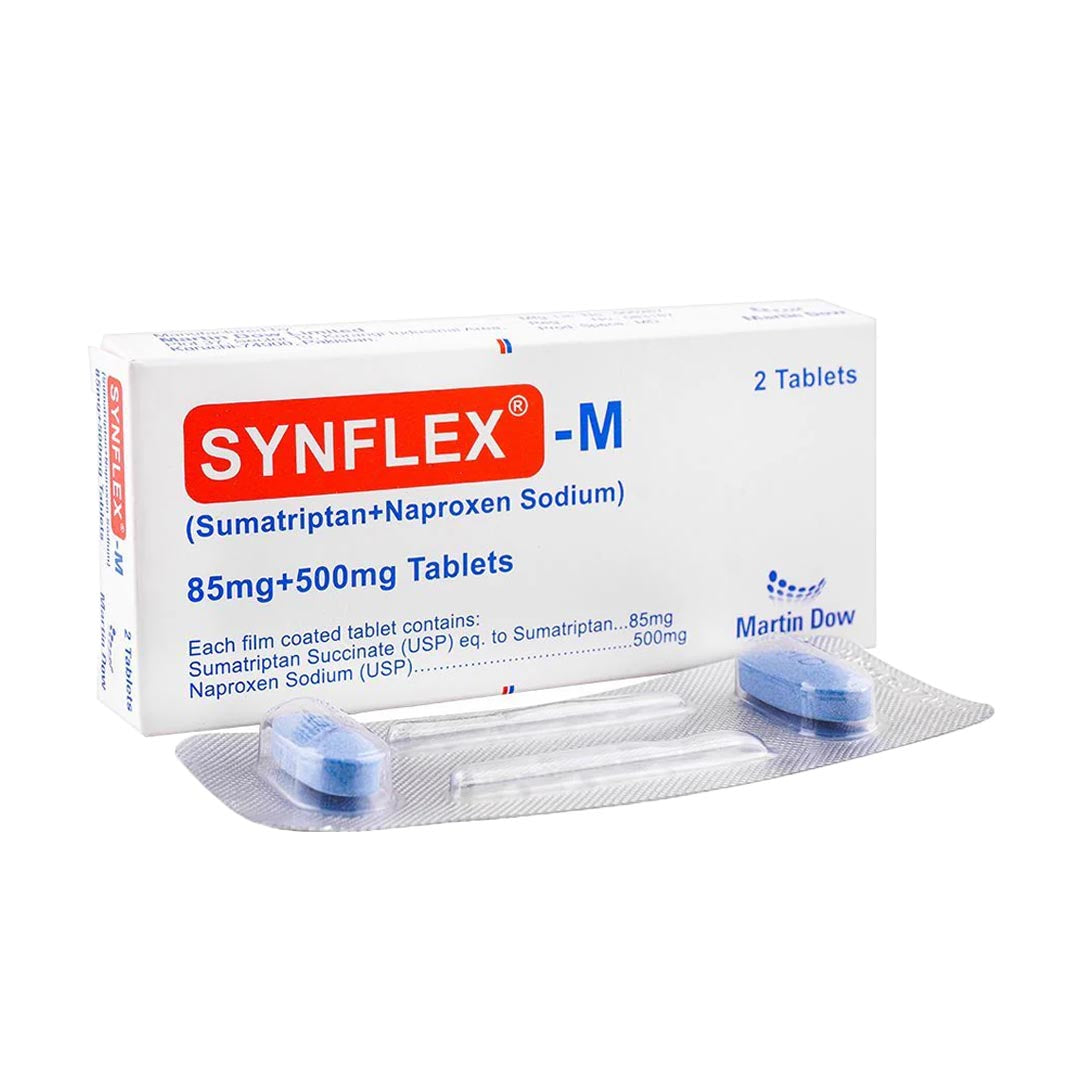 Synflex-M Tablets 85/500mg, 2 Ct - Martin Dow