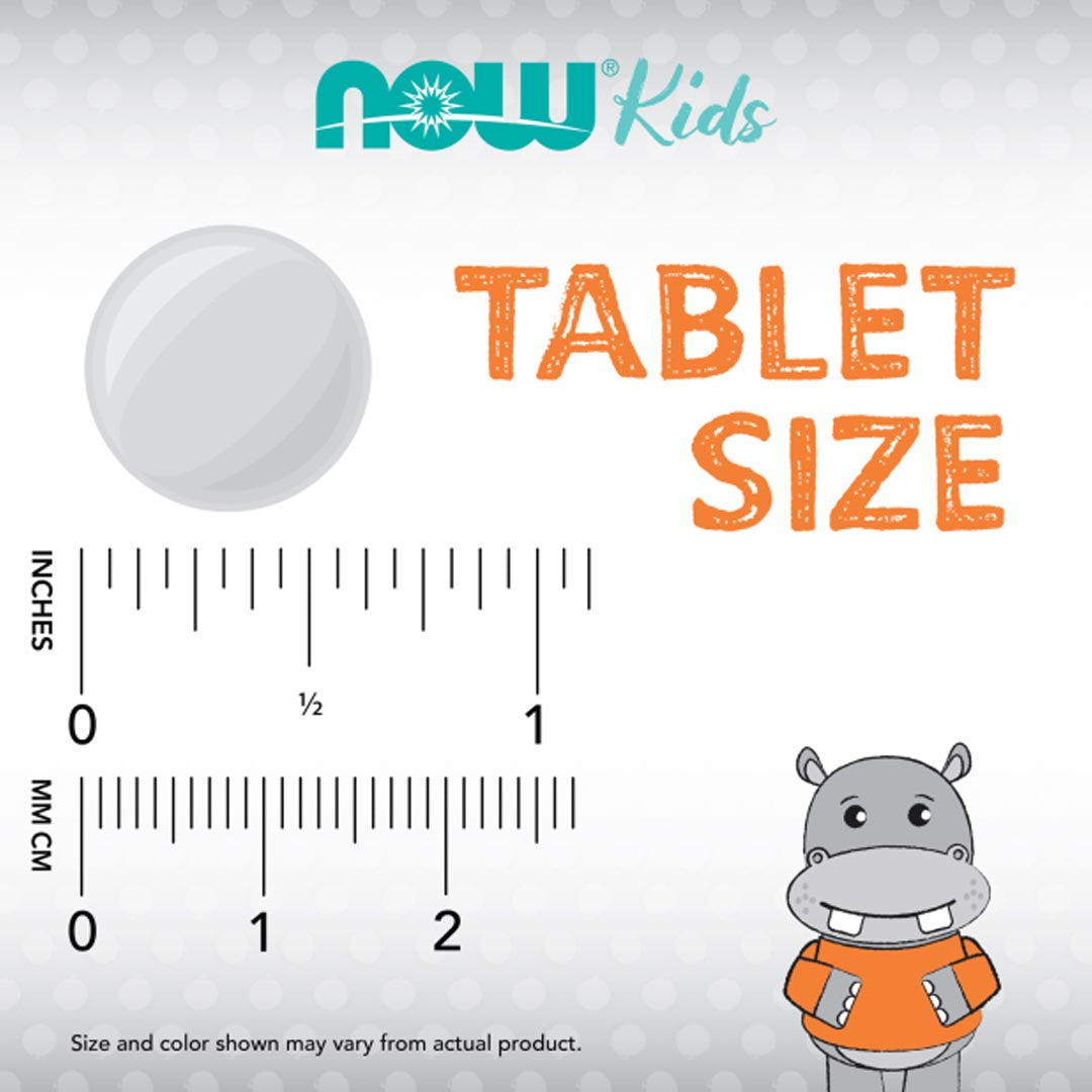 NOW Kids Kid Cal Chewable Tablets, 100 Ct