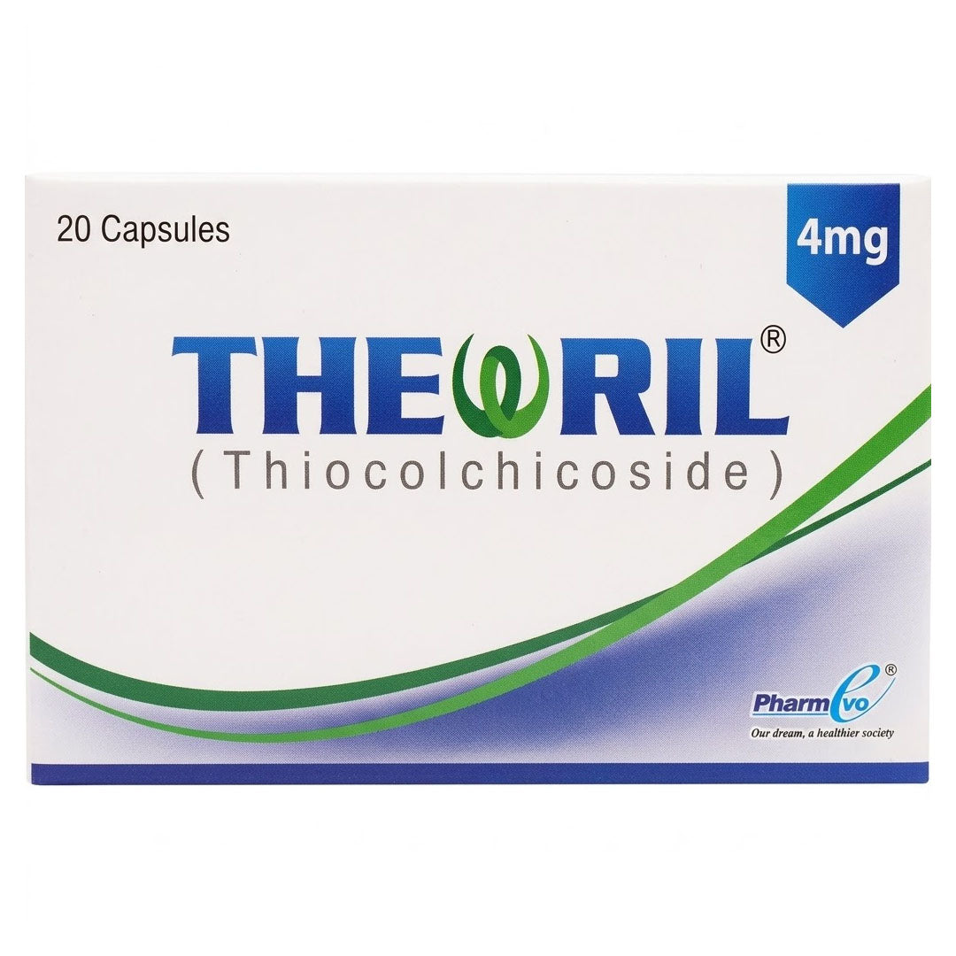 Thewril (Thiocolchicoside) 4mg, 20 Ct - PharmEvo