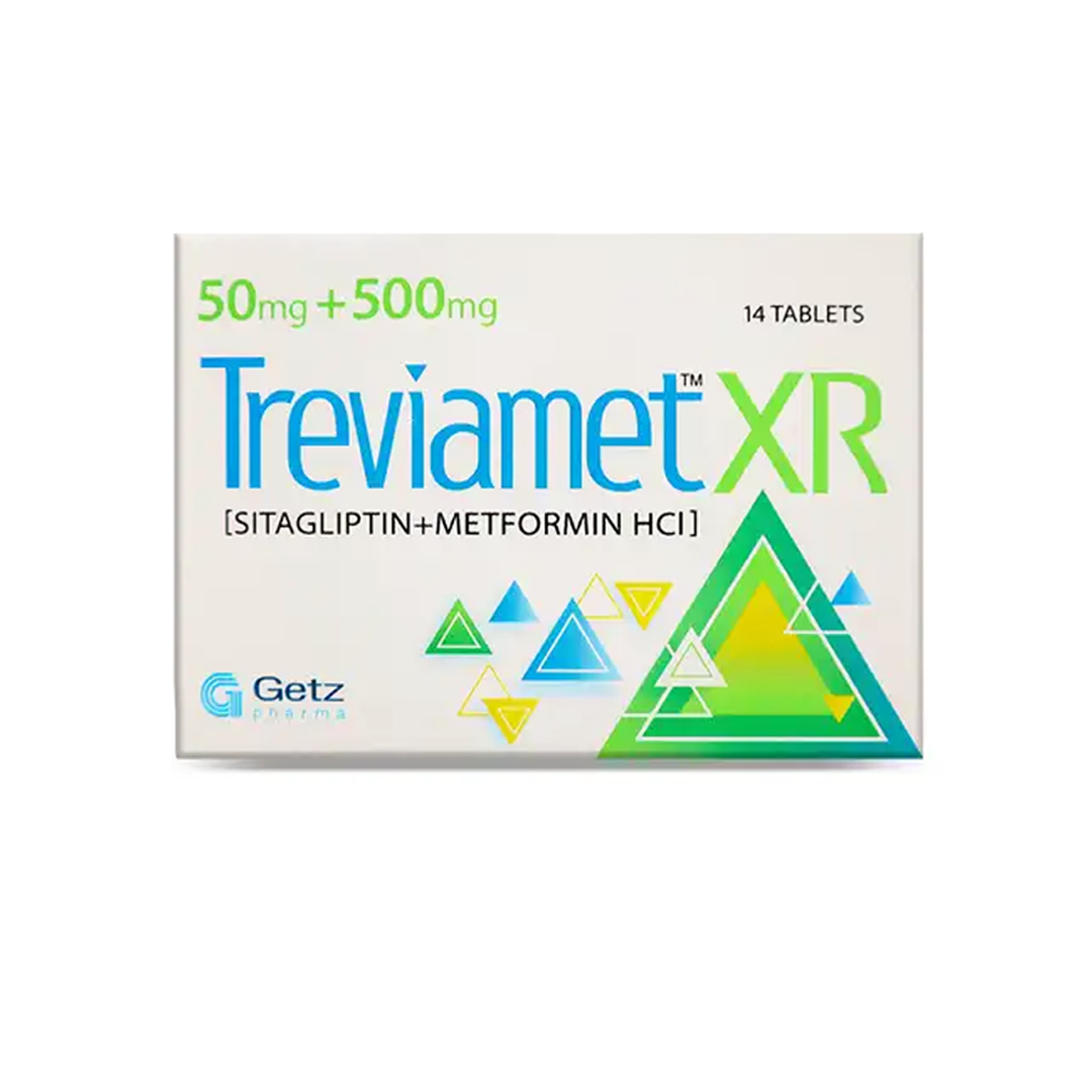 Treviamet XR (Sitagliptin/Metformin) 50/500mg, 14 Ct - Getz Pharma