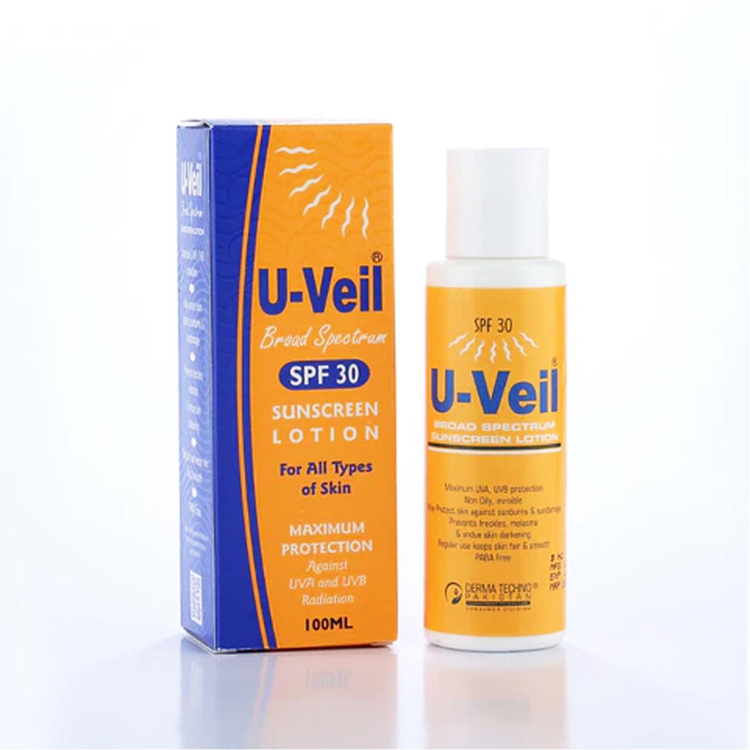 U-Veil Forte Sun Screen Lotion SPF 30, 100ml - Derma Techno