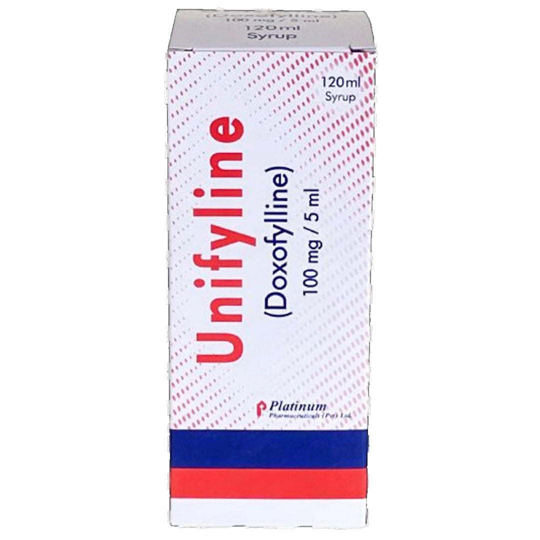 Unifyline (Doxofylline) 100 mg/5 ml Syrup, 120 ml - Platinum Pharma