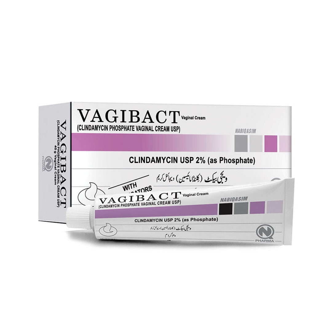 Vagibact 2% (Clindamycin Phosphate) Vaginal Cream With Applicator, 40g - Nabiqasim