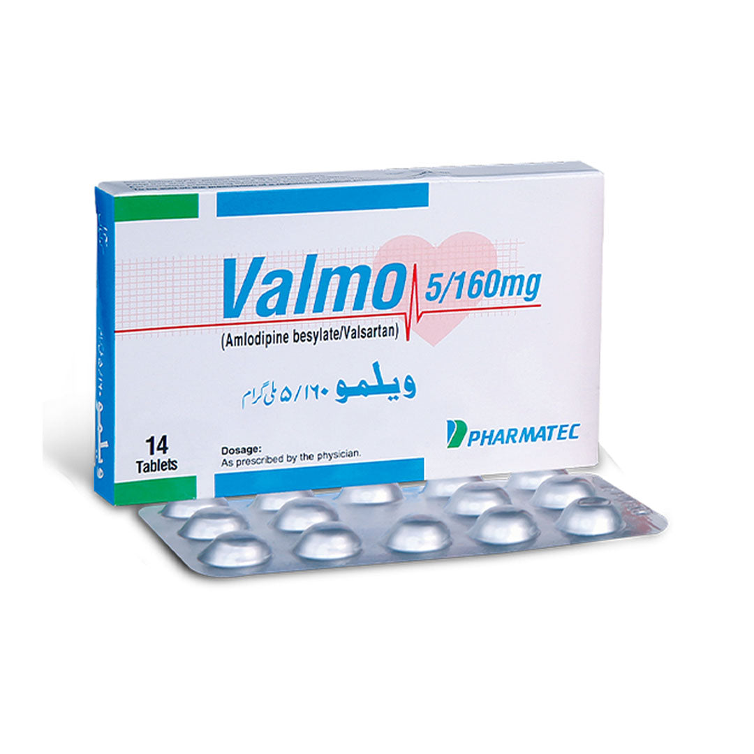 Valmo 5/160mg Tablets, 14 Ct - Pharmatec