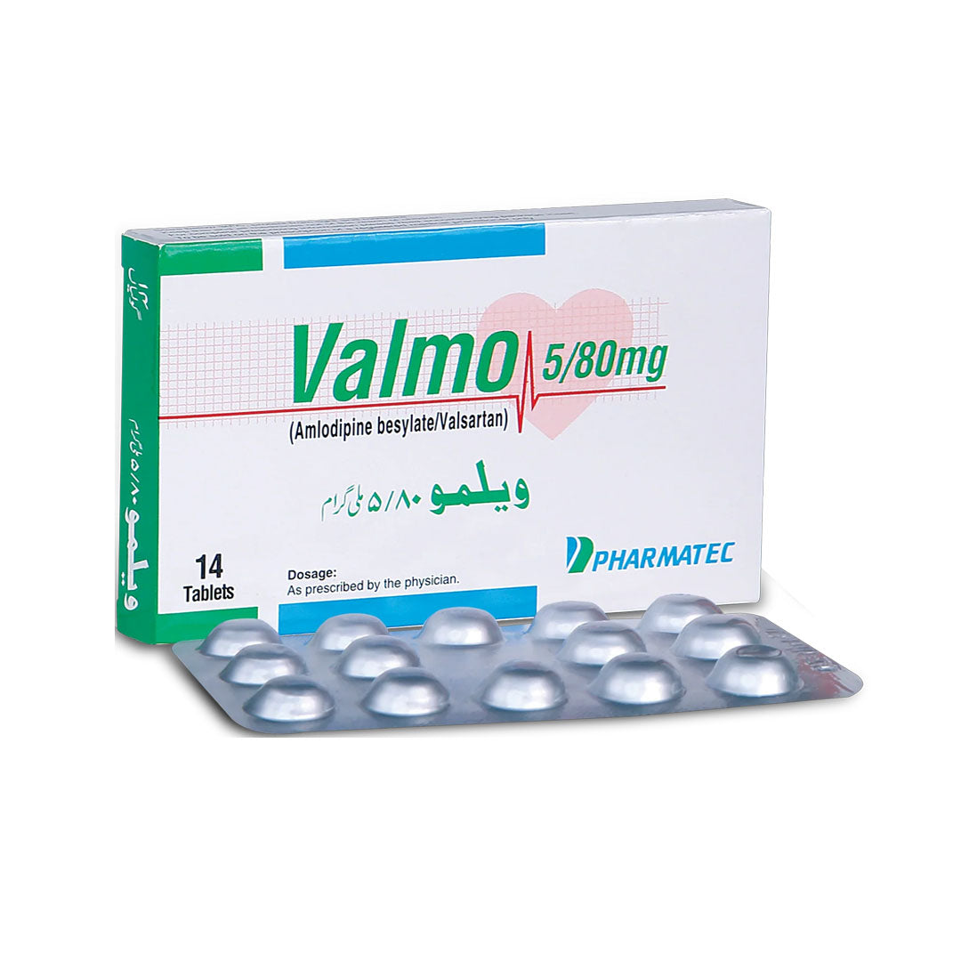Valmo 5/80mg Tablets, 14 Ct - Pharmatec