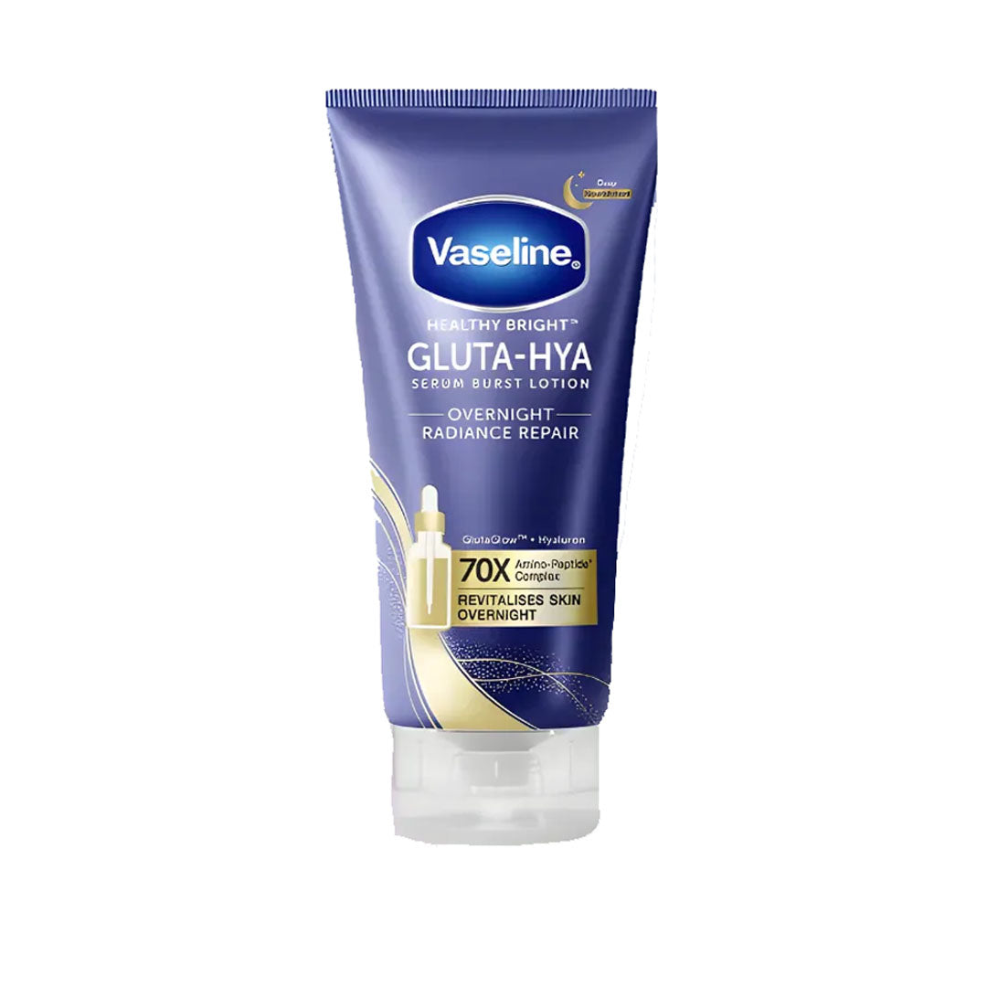 Vaseline Healthy Bright Gluta-Hya Overnight Radiance Repair Serum Burst Lotion, 200 ml