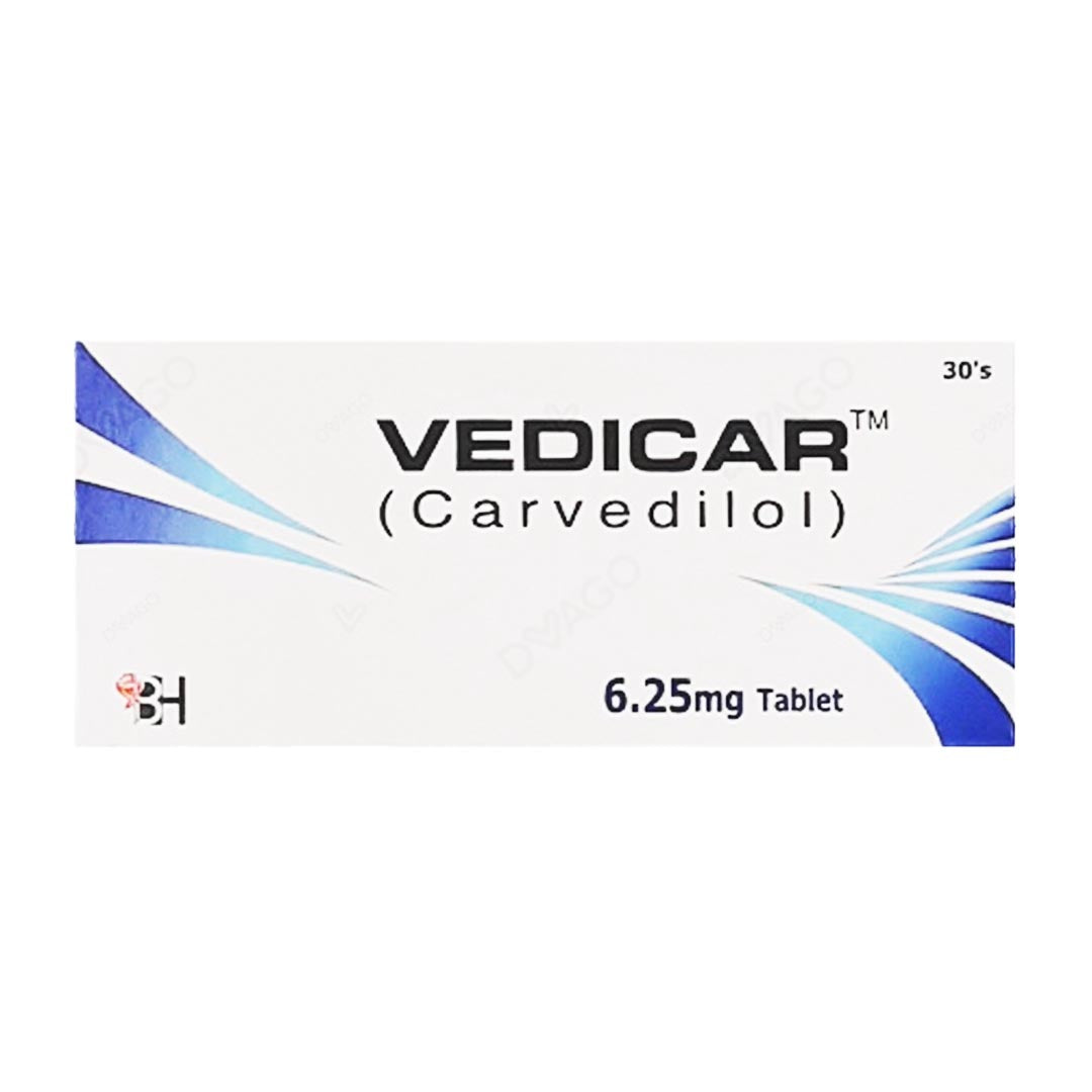 Vedicar 6.25mg Tablets, 30 Ct - Barrett Hodgson