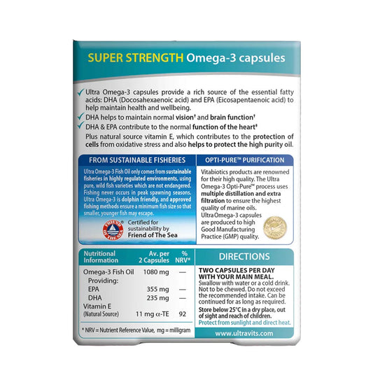 Vitabiotics Ultra Omega-3, 60 Ct