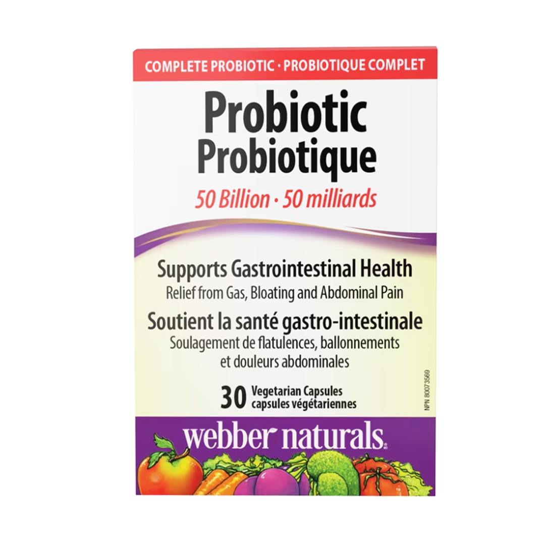 Webber Naturals Probiotic 50 Billion, 30 Ct