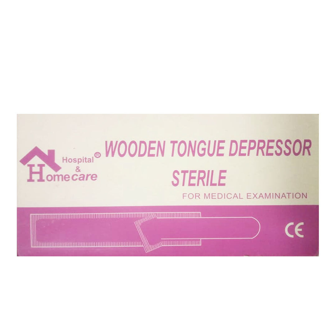 Wooden Tongue Depressor Sterile, 100 Ct
