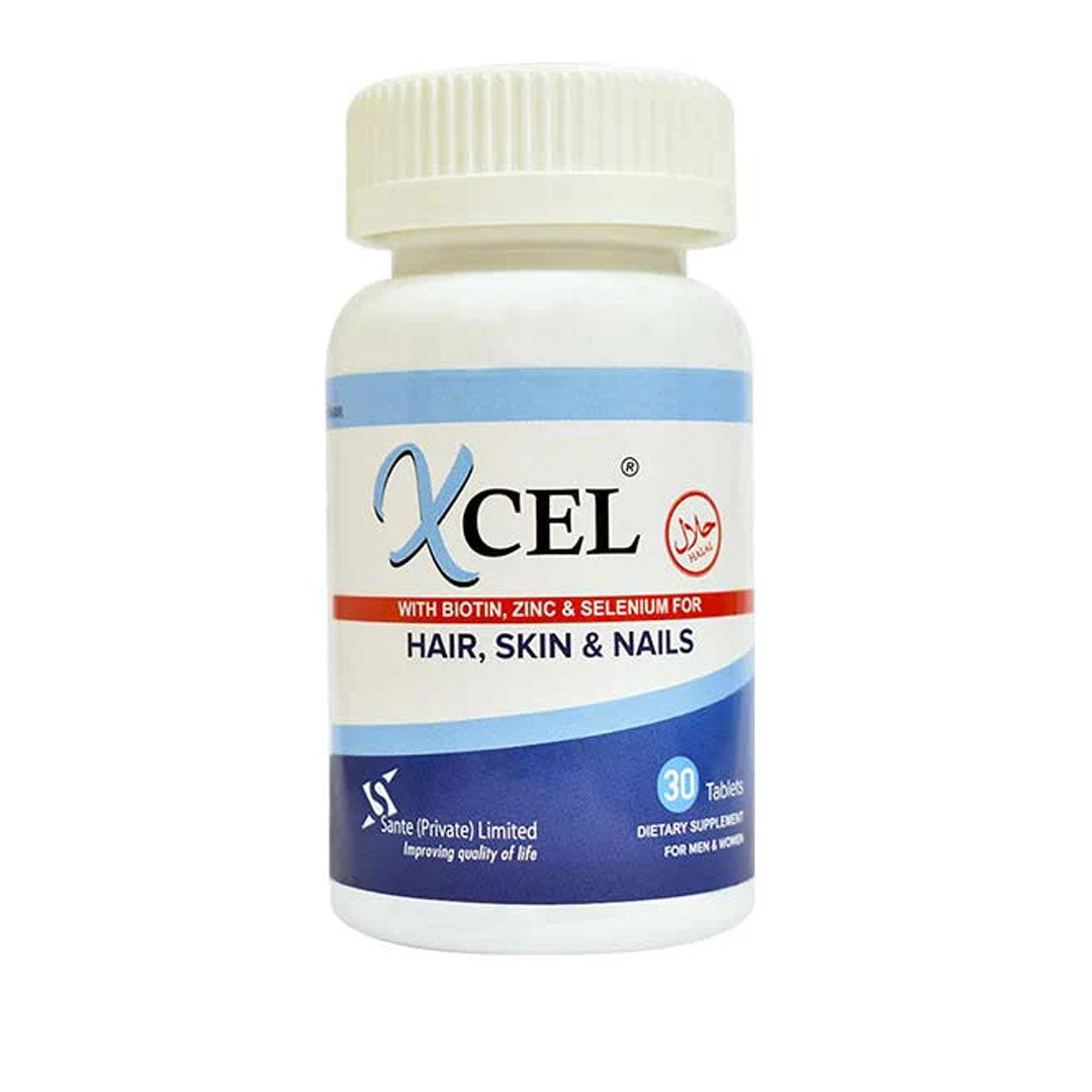 Xcel Hair Skin & Nails Tablets, 30 Ct - Sante