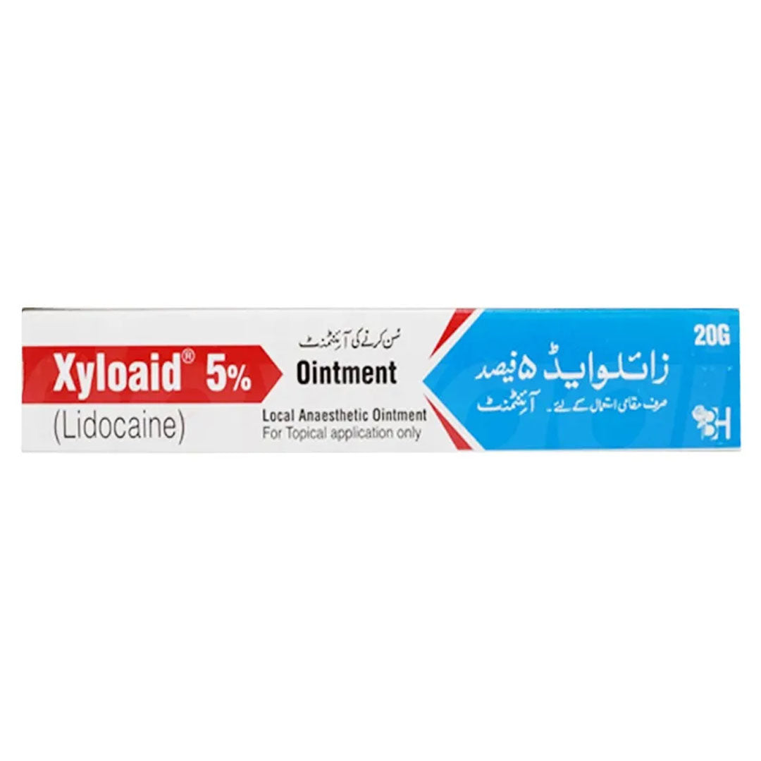 Xyloaid 5% (Lidocaine) Ointment, 20 g - Barrett Hodgson