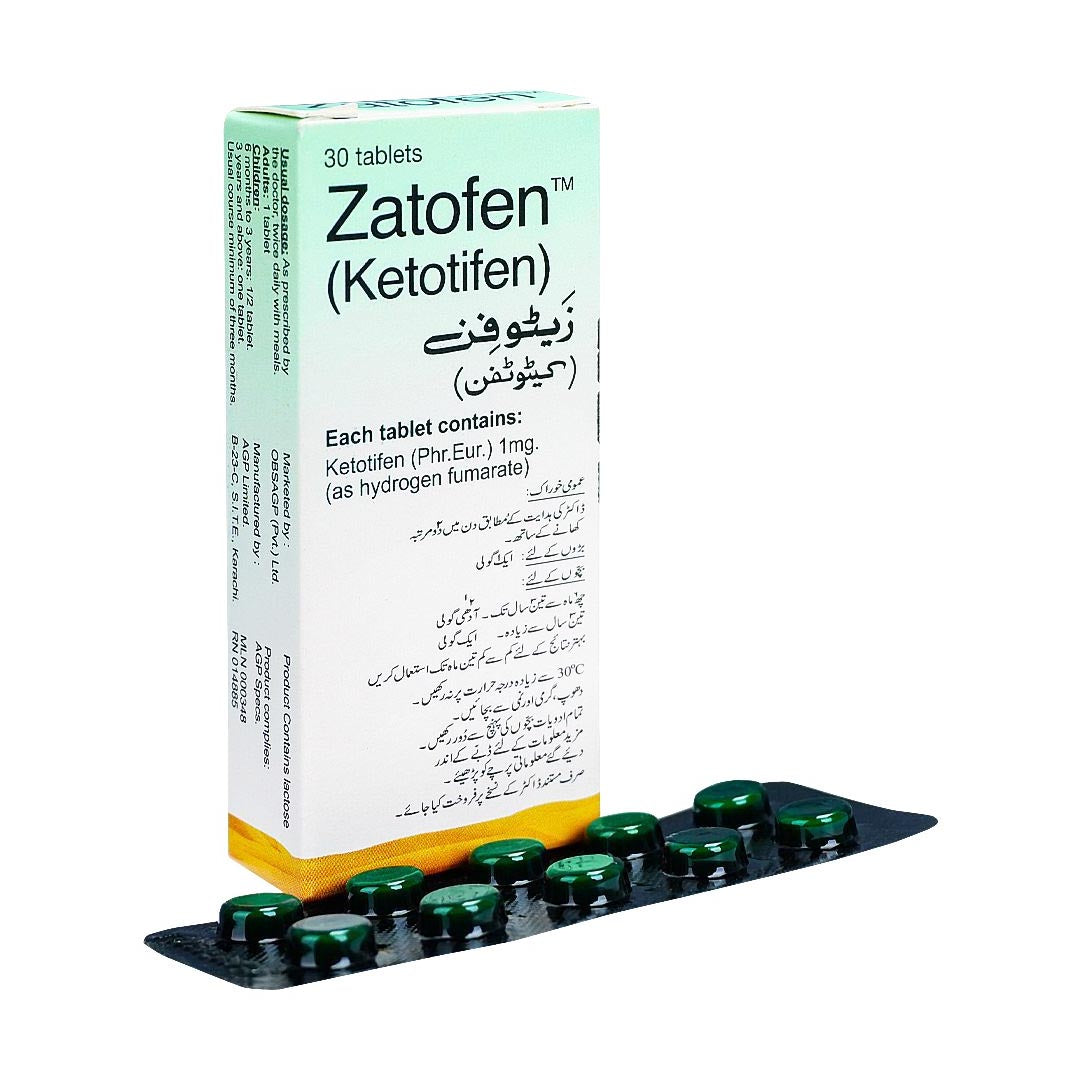 Zatofen Tablets, 30 Ct - AGP
