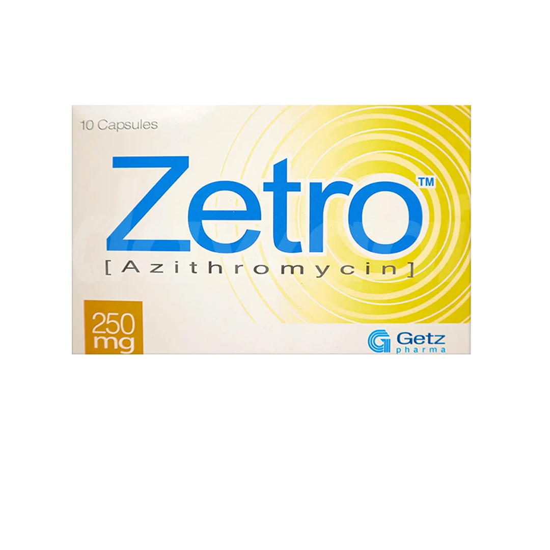 Zetro Capsules 250mg, 10 Ct - Getz Pharma
