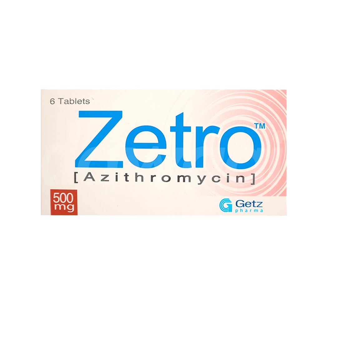 Zetro Tablet 500mg, 6 Ct - Getz Pharma