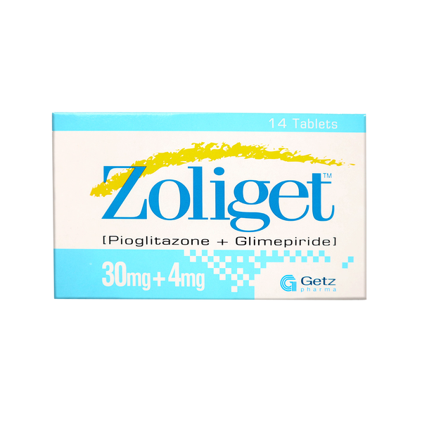 Zoliget Tablet 30/4mg, 14 Ct - Getz Pharma