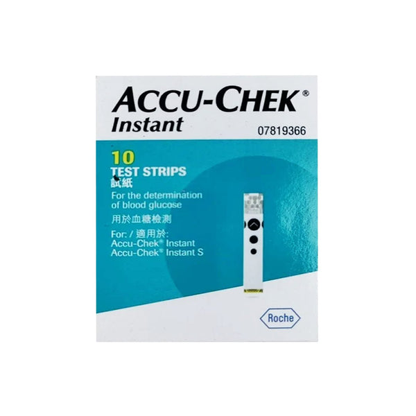ACCU-Chek Instant Blood Sugar Test Strips, 10 Ct - My Vitamin Store