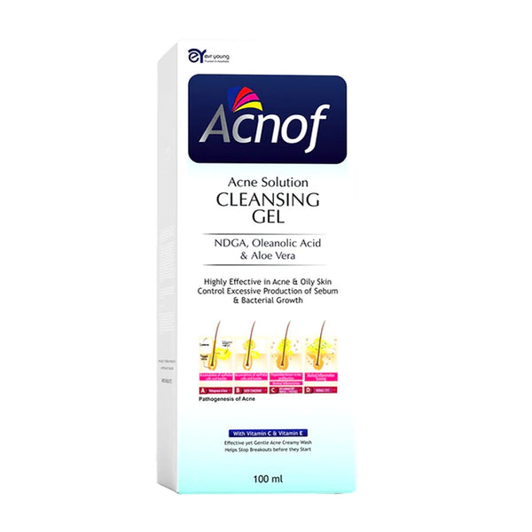 Acnof Anti Acne Cleansing Gel - Asra Derm - My Vitamin Store