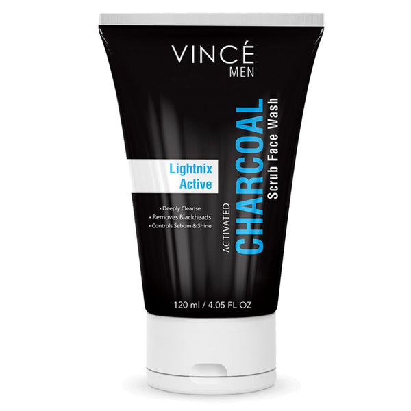 Activated Charcoal Scrub Face Wash for Men - Vince - My Vitamin Store