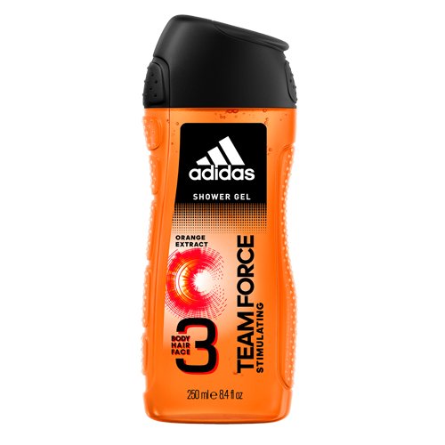 Adidas Team Force Stimulating 3-in-1 Shower Gel, 250ml - My Vitamin Store