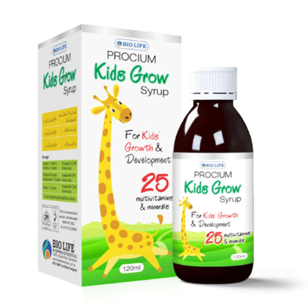 Bio Life Procium Kids Grow Syrup, 120ml - My Vitamin Store