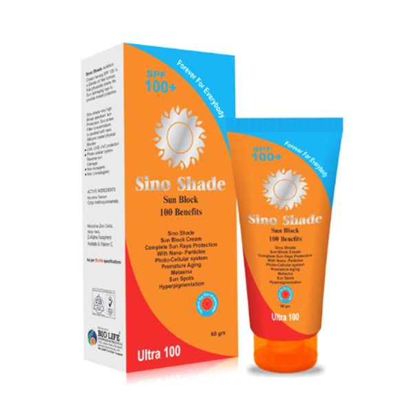 Bio Life Sino Shade Sun Block SPF 100, 60g - My Vitamin Store