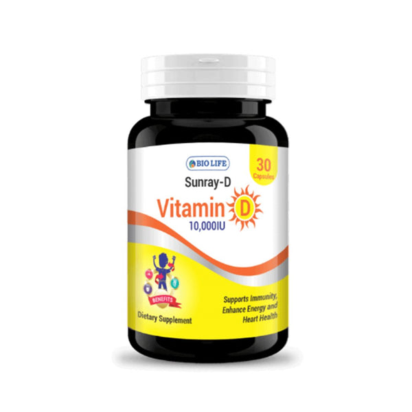 Bio Life Sunray-D (Vitamin D 10,000 IU), 30 Ct - My Vitamin Store