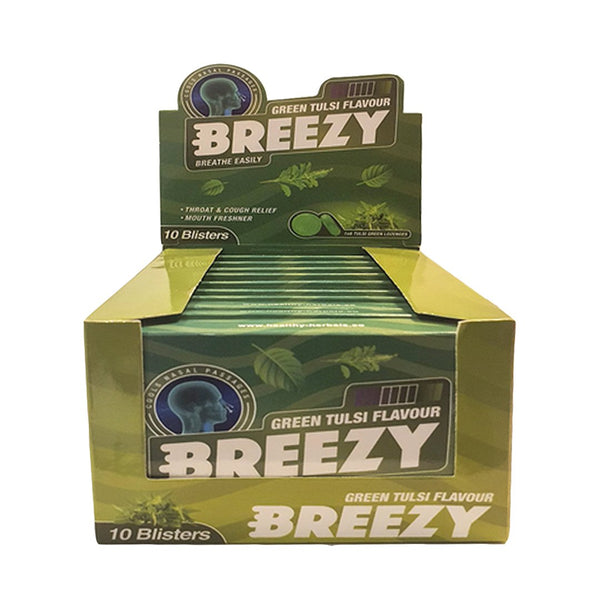 Breezy Green Tulsi Flavour, 60 Ct - Healthy Herbals - My Vitamin Store