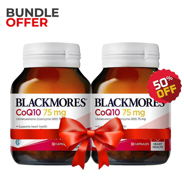 Bundle Pack - Buy 1 Blackmores CoQ10 75mg, 30 Ct Get 2nd Pack 50% Off - My Vitamin Store