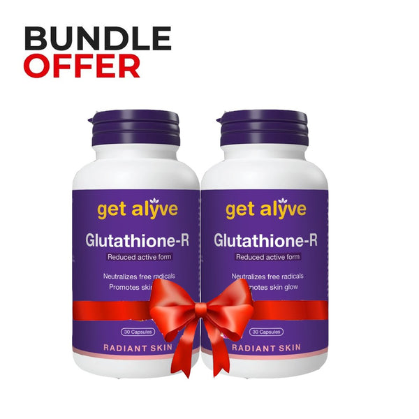 Bundle Pack - Get Alyve Glutathione-R (Reduced Glutathione), 30 Ct - My Vitamin Store