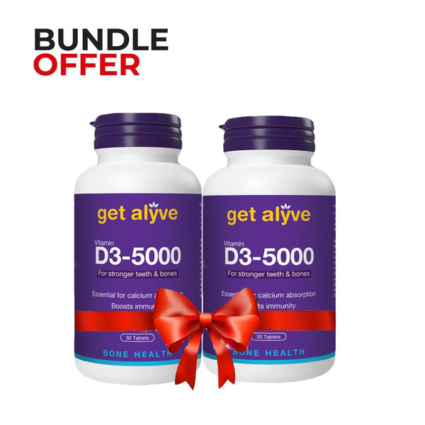 Bundle Pack - Get Alyve Vitamin D3 5000, 30 Ct - My Vitamin Store