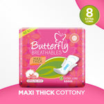Butterfly Breathable Maxi Thick Cottony Top Sheet (Extra Long), 8 Ct - My Vitamin Store