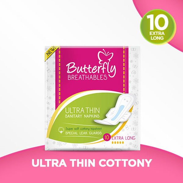 Butterfly Breathable Ultra Thin (Extra Long), 10 Ct - My Vitamin Store