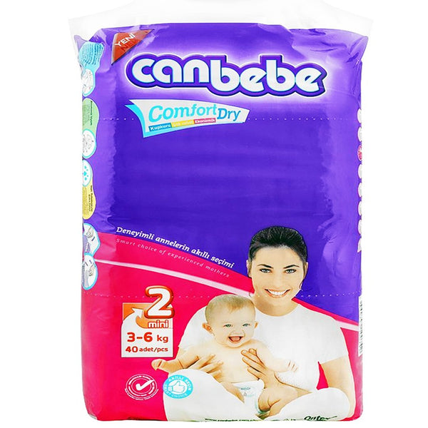 Canbebe Comfort Dry Diapers Size 2 (Mini), 40 Ct - My Vitamin Store