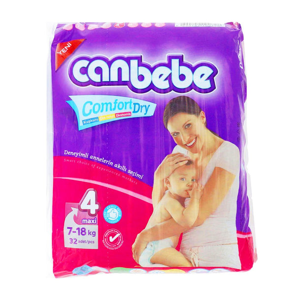 Canbebe Comfort Dry Diapers Size 4 (Maxi), 32 Ct - My Vitamin Store