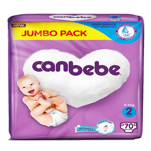 Canbebe Diapers Size 2 (Mini), 70 Ct - My Vitamin Store