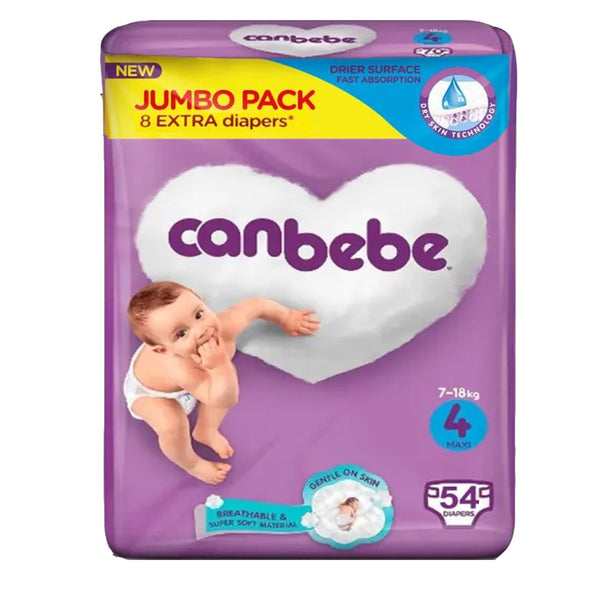 Canbebe Diapers Size 4 (Maxi), 54 Ct - My Vitamin Store