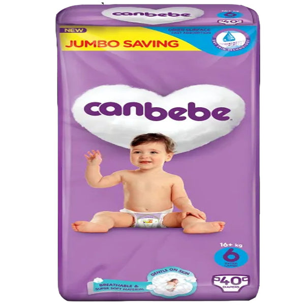 Canbebe Diapers Size 6 (Extra Large), 40 Ct - My Vitamin Store