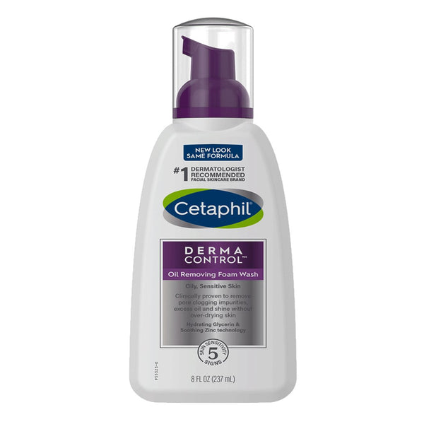 Cetaphil Derma Control Oil Removing Foam Wash, 237ml - My Vitamin Store