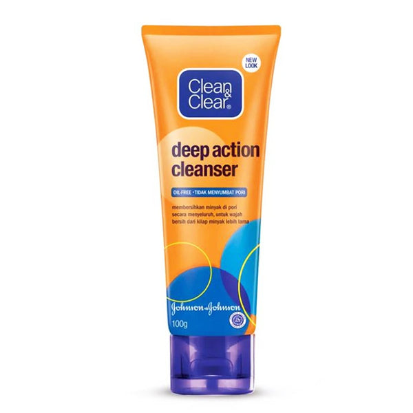 Clean & Clear Deep Action Cleanser Oil Free, 100g - My Vitamin Store