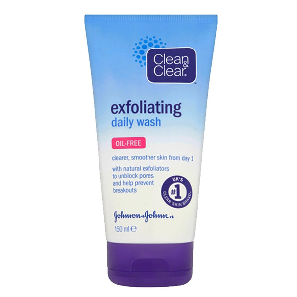 Clean & Clear Exfoliating Daily Oil Free Face Wash, 150ml - My Vitamin Store