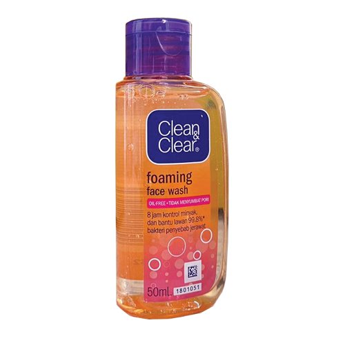 Clean & Clear Foaming Face Wash, 50ml - My Vitamin Store