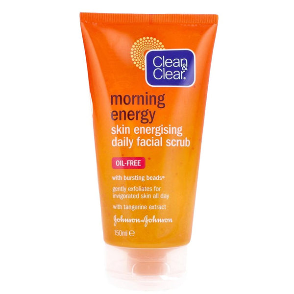 Clean & Clear Morning Energy Skin Energising Daily Oil Free Facial Scrub, 150ml - My Vitamin Store