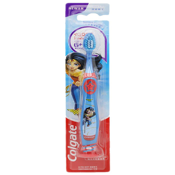 Colgate Kids Ultra Soft Wonder Woman Toothbrush (Red), 1 Ct - My Vitamin Store