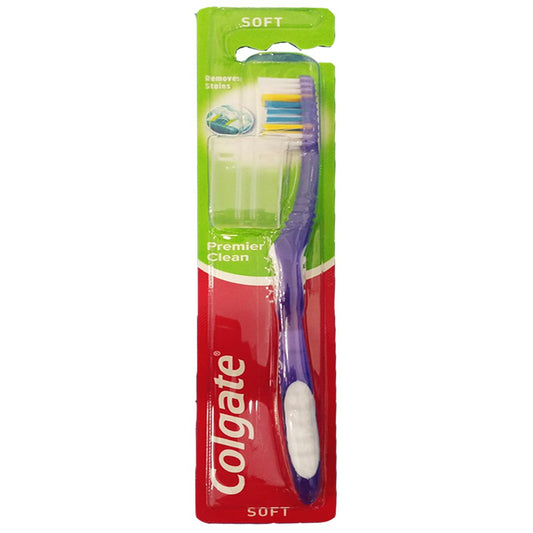 Colgate Premier Clean Soft Toothbrush (Purple), 1 Ct - My Vitamin Store