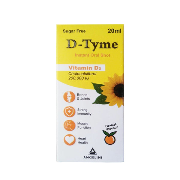 D-Tyme Vitamin D3 Instant Oral Shot 20ml - Angelini - My Vitamin Store