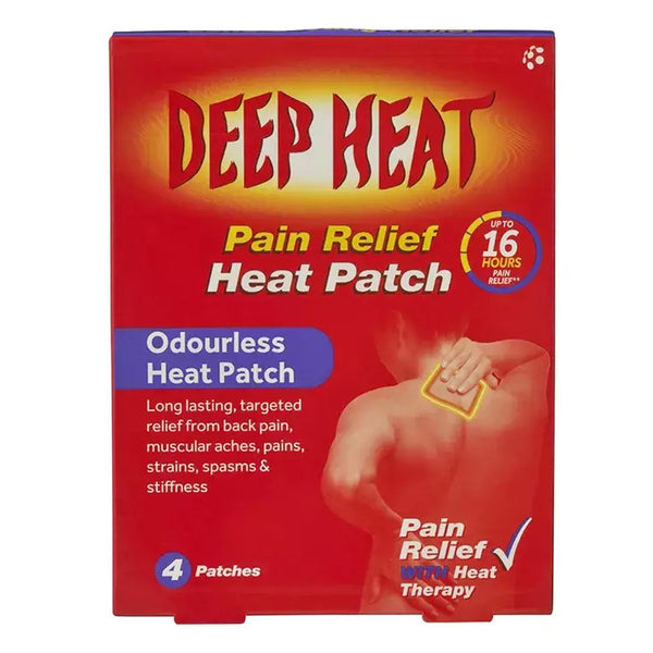 Deep Heat Pain Relief Heat Patch, 4 Ct - My Vitamin Store
