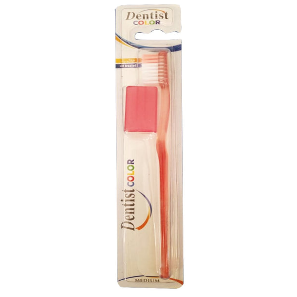 Dentist Color Medium Toothbrush (Red) - My Vitamin Store